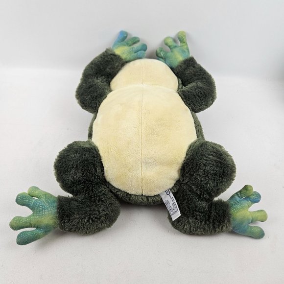 Aurora World Stuffed Animal Frog Green Plush Pet Toy 19" Plastic Eyes - Picture 4 of 10